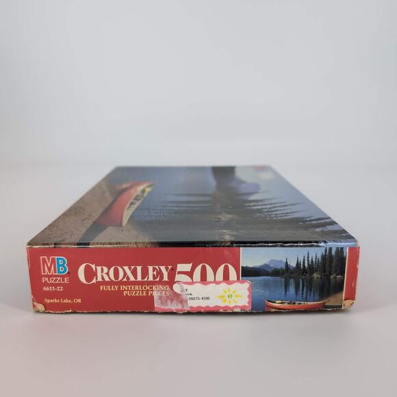MB Milton Bradley 500 Fully Interlocking Piece Sparks Lake, OR Jigsaw Puzzle GUC - Picture 5 of 10